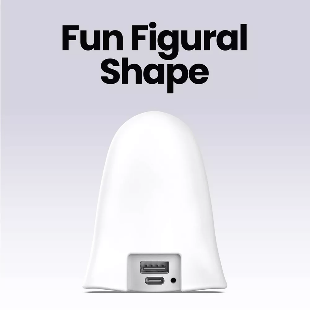 Cute Ghost‑Shaped Portable Power Bank 2000mAh For Emergency Device Charging