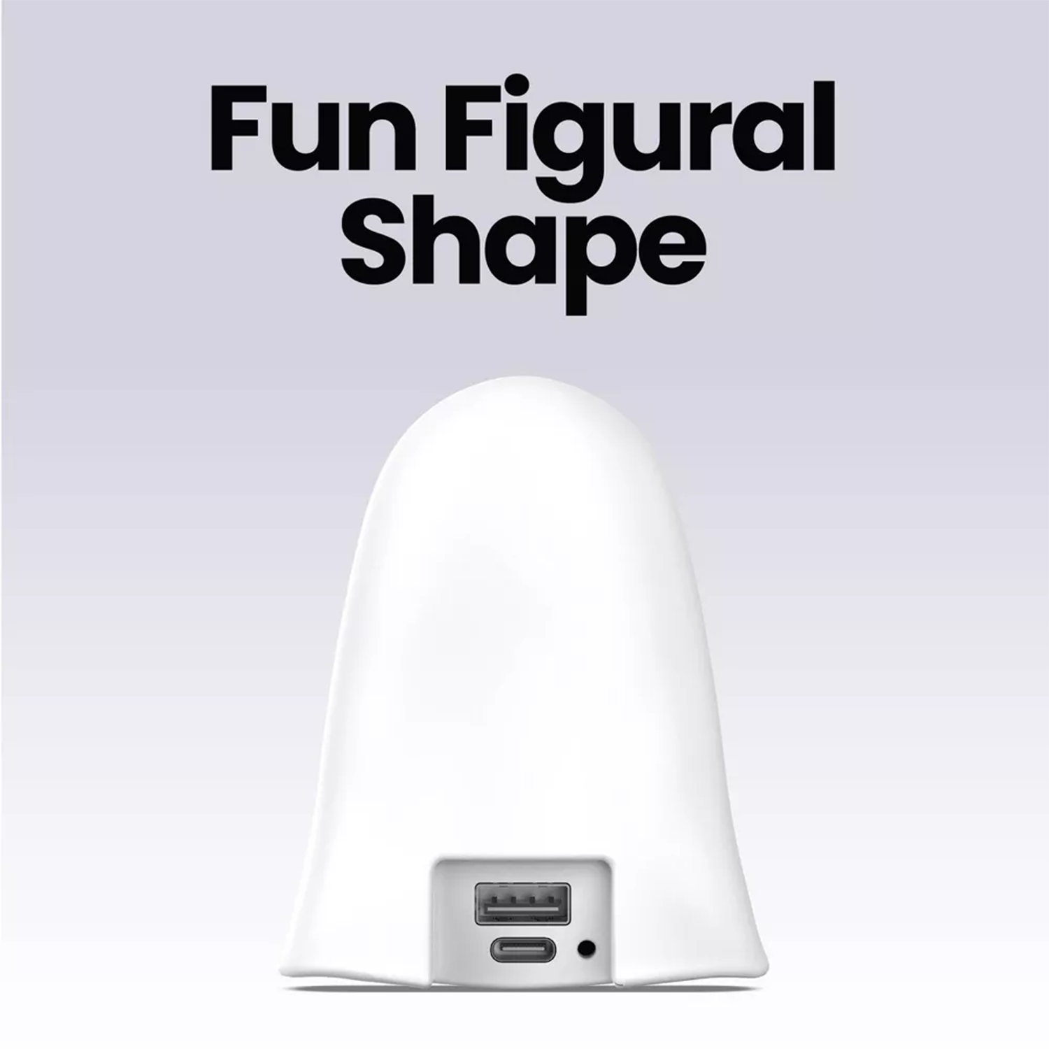 Cute Ghost‑Shaped Portable Power Bank 2000mAh For Emergency Device Charging