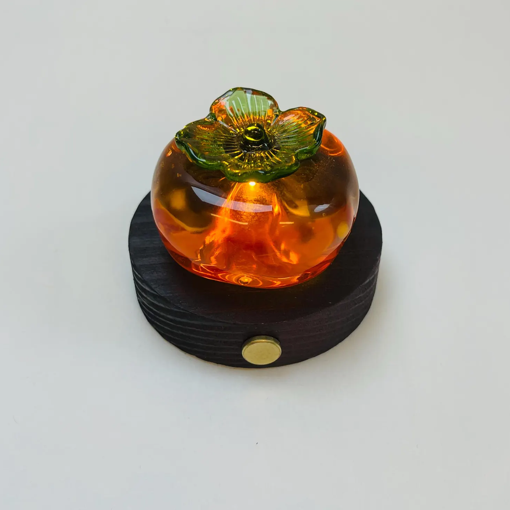 Rechargeable Persimmon Shaped Decor Night Light Touch‑Dimmable Desk Lamp