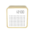 Vintage Compact Bluetooth Speaker Built‑In Alarm Clock With Sound Trigger Display