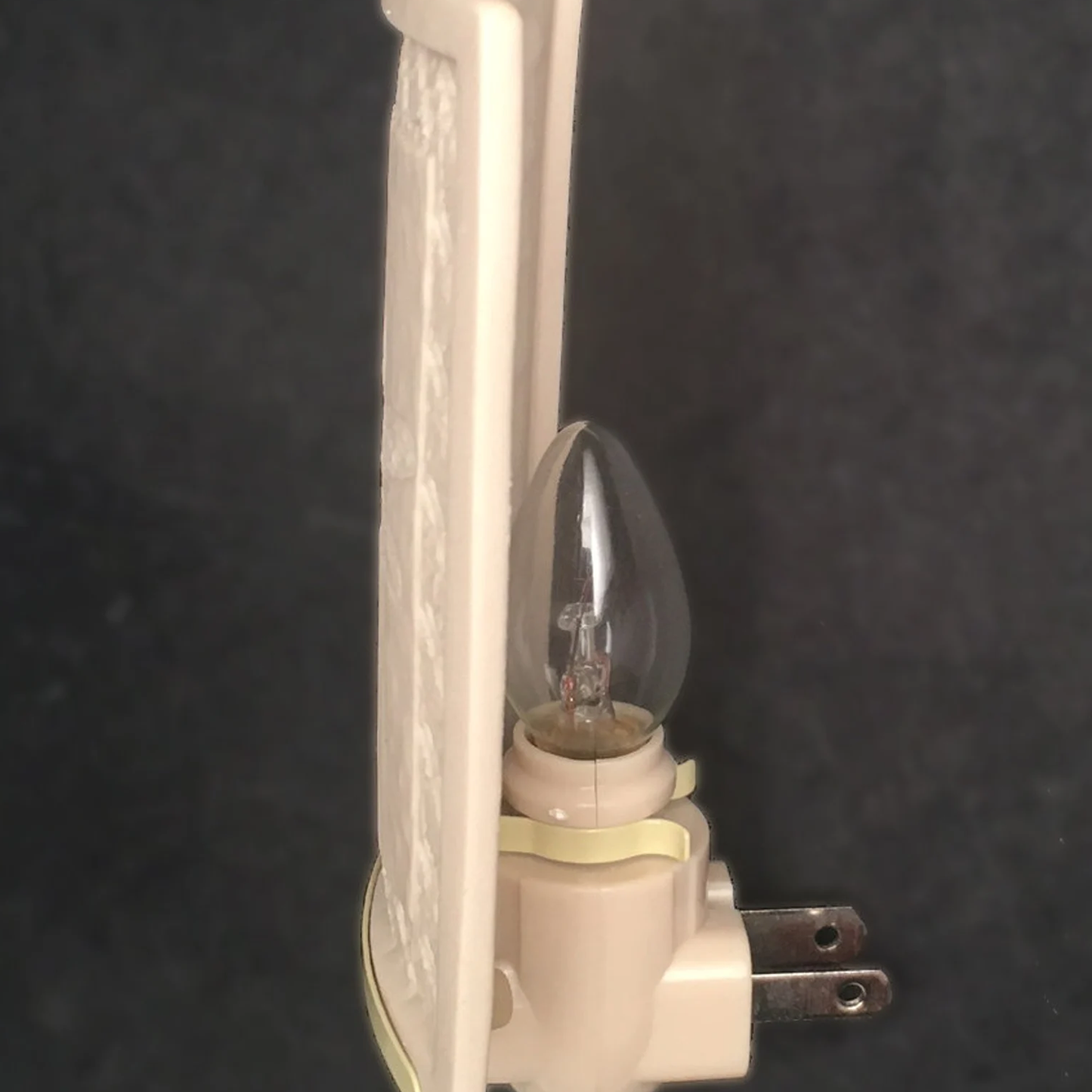 Square Moon‑Tree Silhouette Plug‑In Wall Night Light Art Lithophane Ambient Lamp